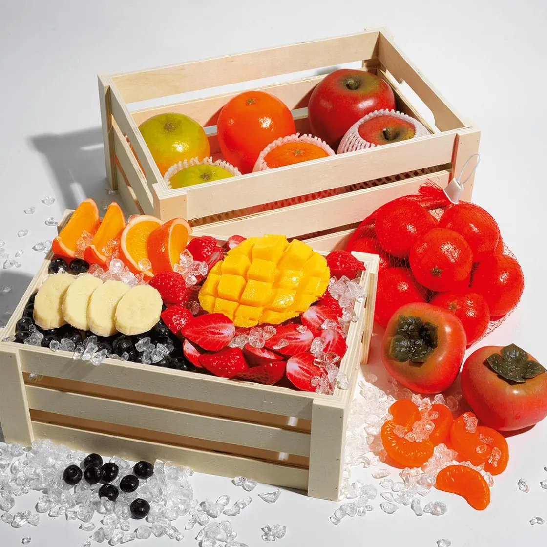 DecoWoerner Frutas>Imitación De 9 Cm, 3 Piezas