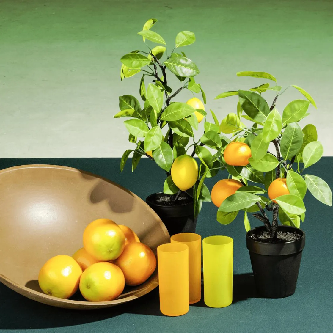 DecoWoerner Frutas>Imitación De 9 Cm, 3 Piezas