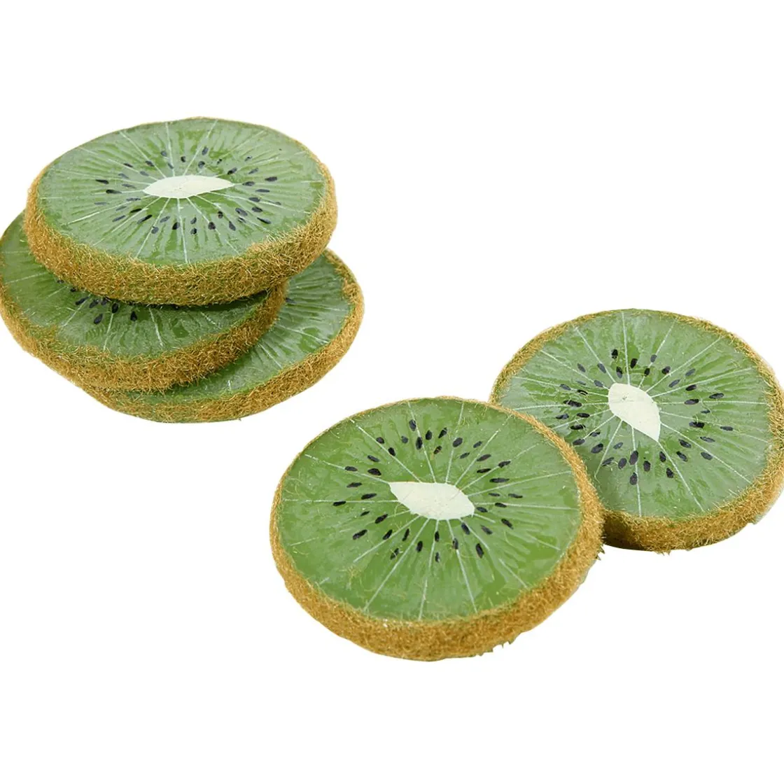DecoWoerner Frutas>Imitación De Rodajas De Kiwi, 5 Piezas