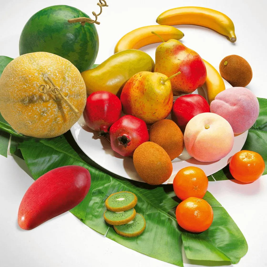 DecoWoerner Frutas>Imitación De Rodajas De Kiwi, 5 Piezas