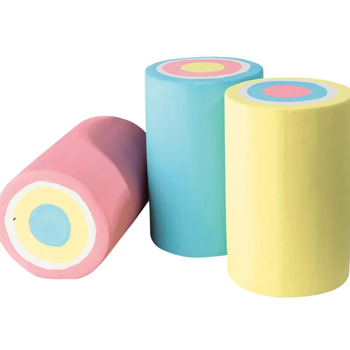 DecoWoerner Decoración Temática|Chupetes Xxl>Imitación De Rollos De Malvavisco 16 Cm, 3 Piezas