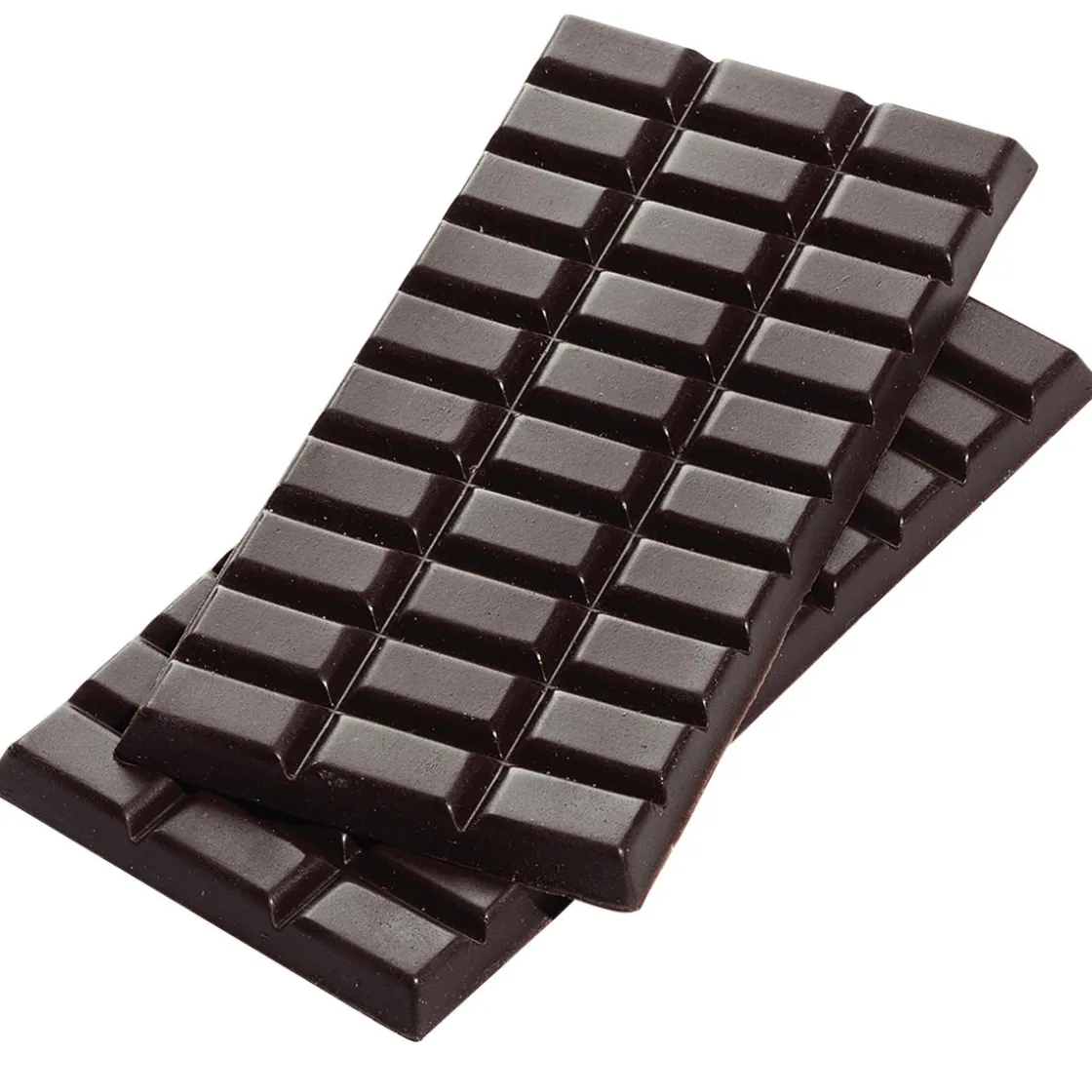 DecoWoerner Chocolate Y Helados>Imitación De Tableta De Chocolate Amargo, 2 Piezas