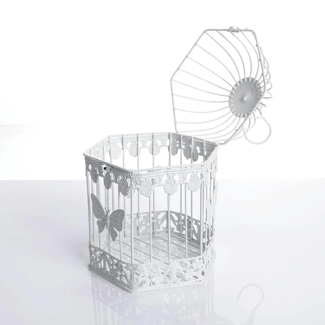 DecoWoerner Decoración De Primavera>Juego De Jaulas Decorativas Para Pájaros 2 Unidades 48x26x23 Cm / 41x21x18 Cm