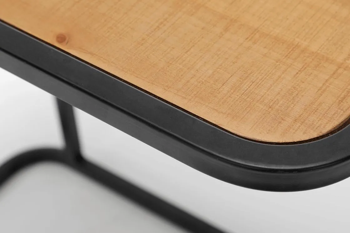 DecoWoerner Expositores Para Tiendas|Macetas Y Artículos De Decoración>Juego De Mesa 2 Piezas Metal Madera De Abeto