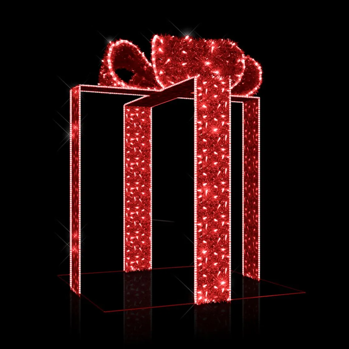 DecoWoerner Luz Decorativa|Decoración Navideña Xxl>Lazos De Regalo LED Para Exterior 240 X 200 Cm