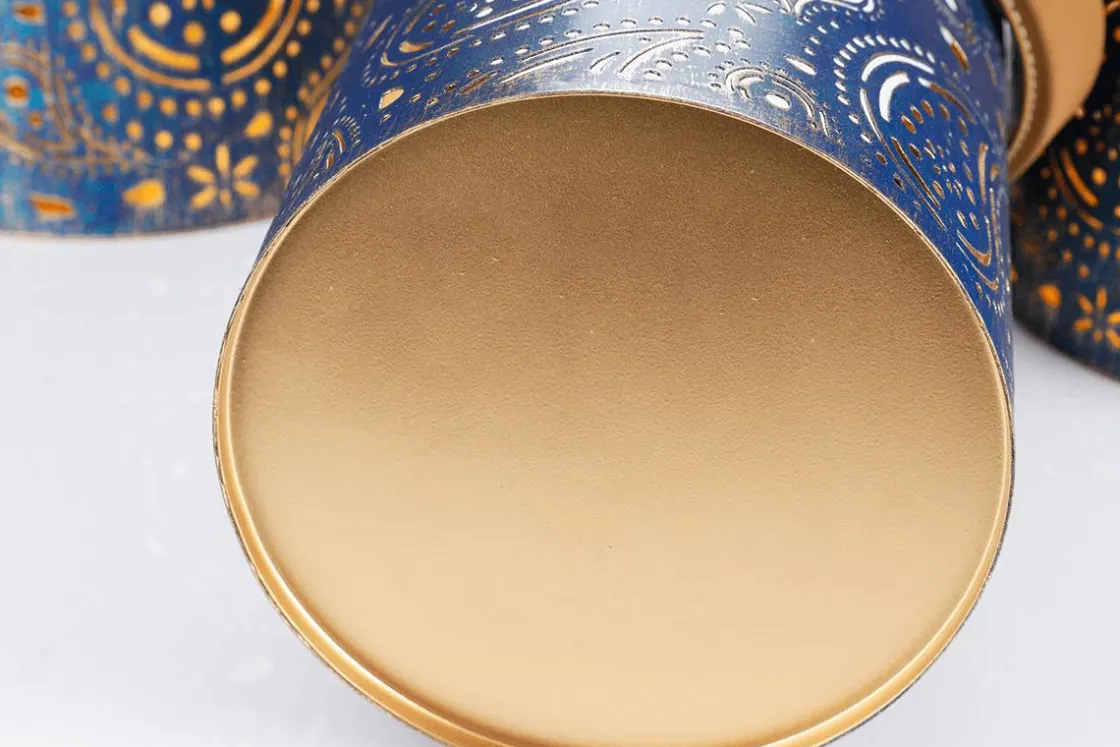 DecoWoerner Luz Decorativa|Decoración Temática>Linternas Redondas De Metal 3 Piezas Oro
