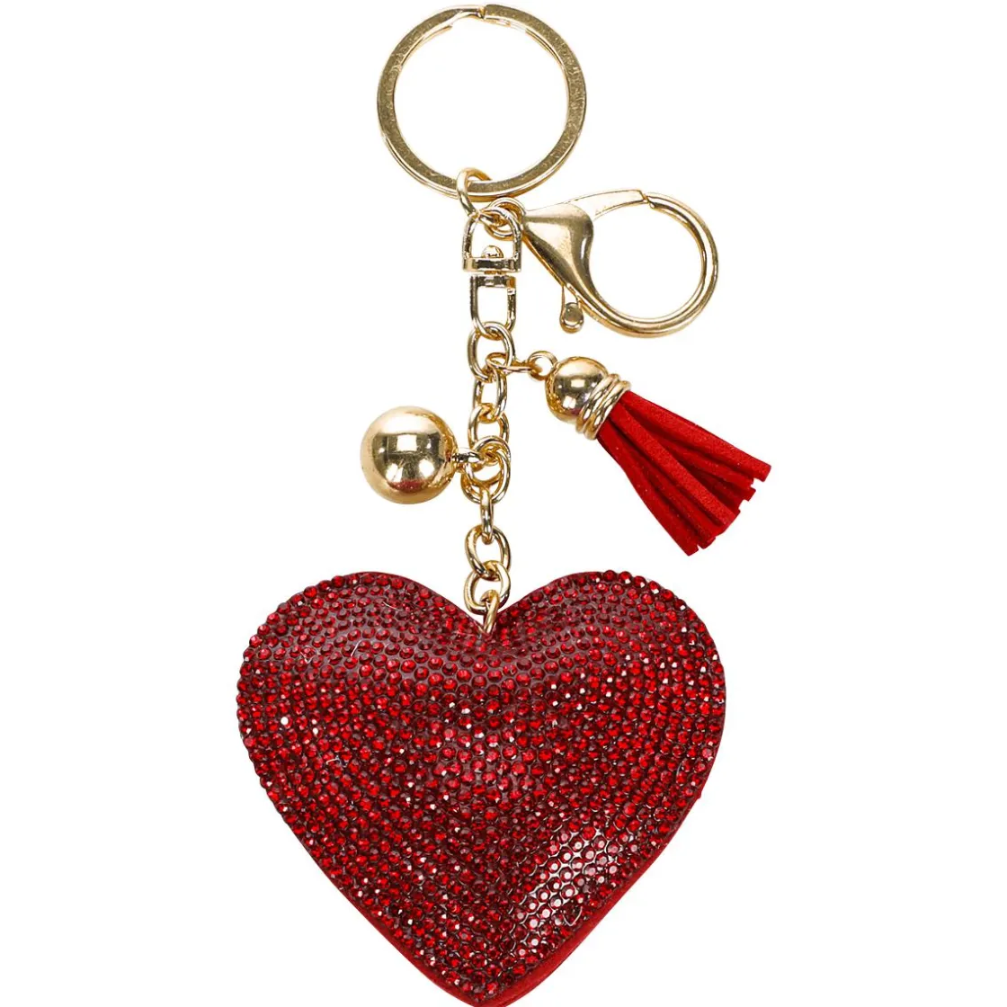 DecoWoerner Bolsas De Regalo Y Bolsas Portátiles|Decoración Temática>Llavero Corazón Con Ojal Y Mosquetón Pack De 12
