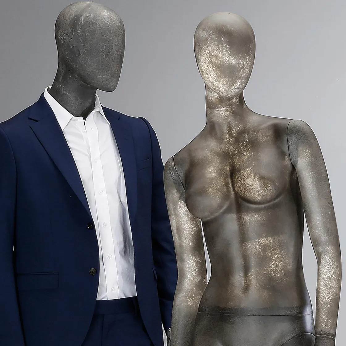 DecoWoerner Maniquíes>Maniquí Premium Hombre, Pierna Derecha Doblada