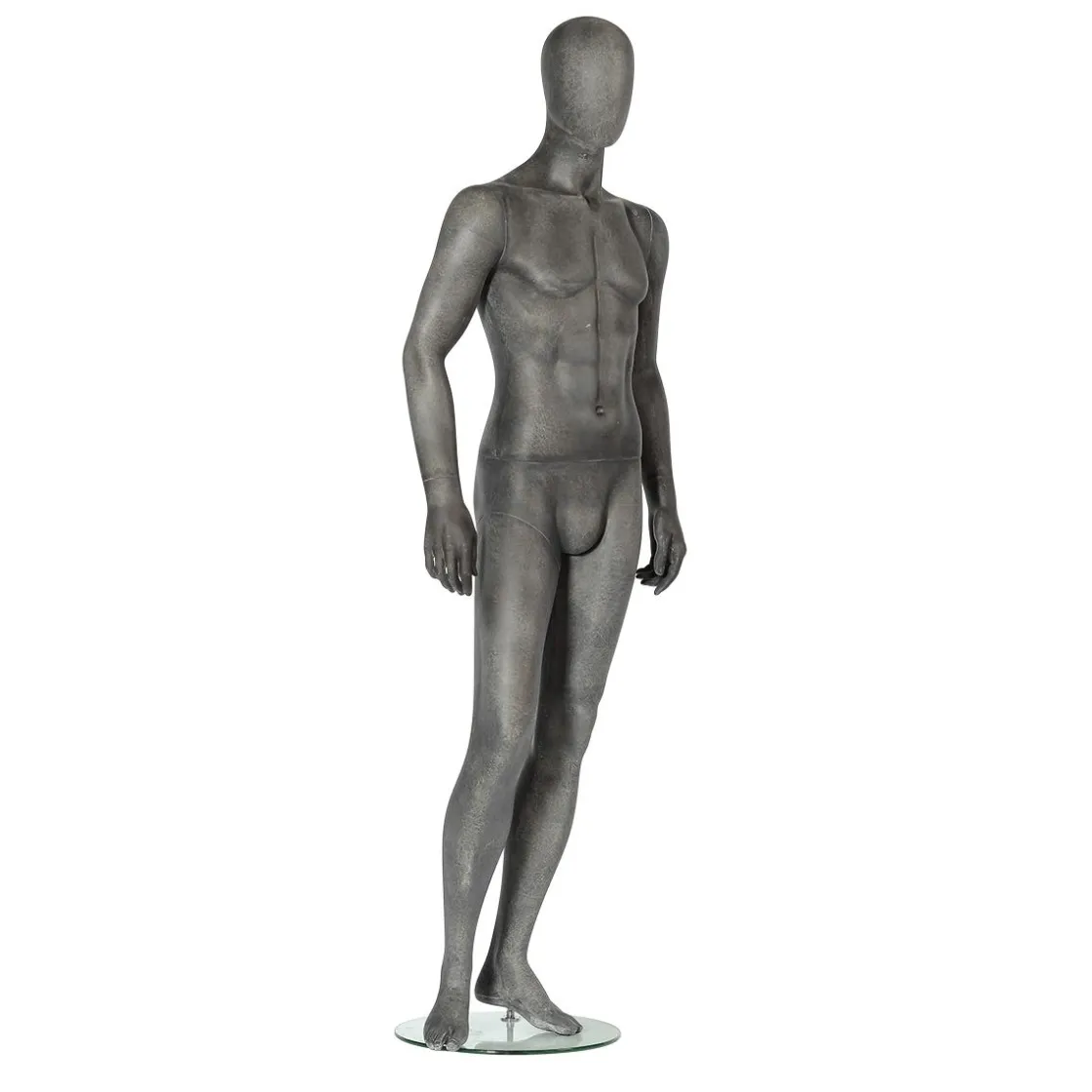 DecoWoerner Maniquíes>Maniquí Premium Hombre, Pierna Derecha Doblada