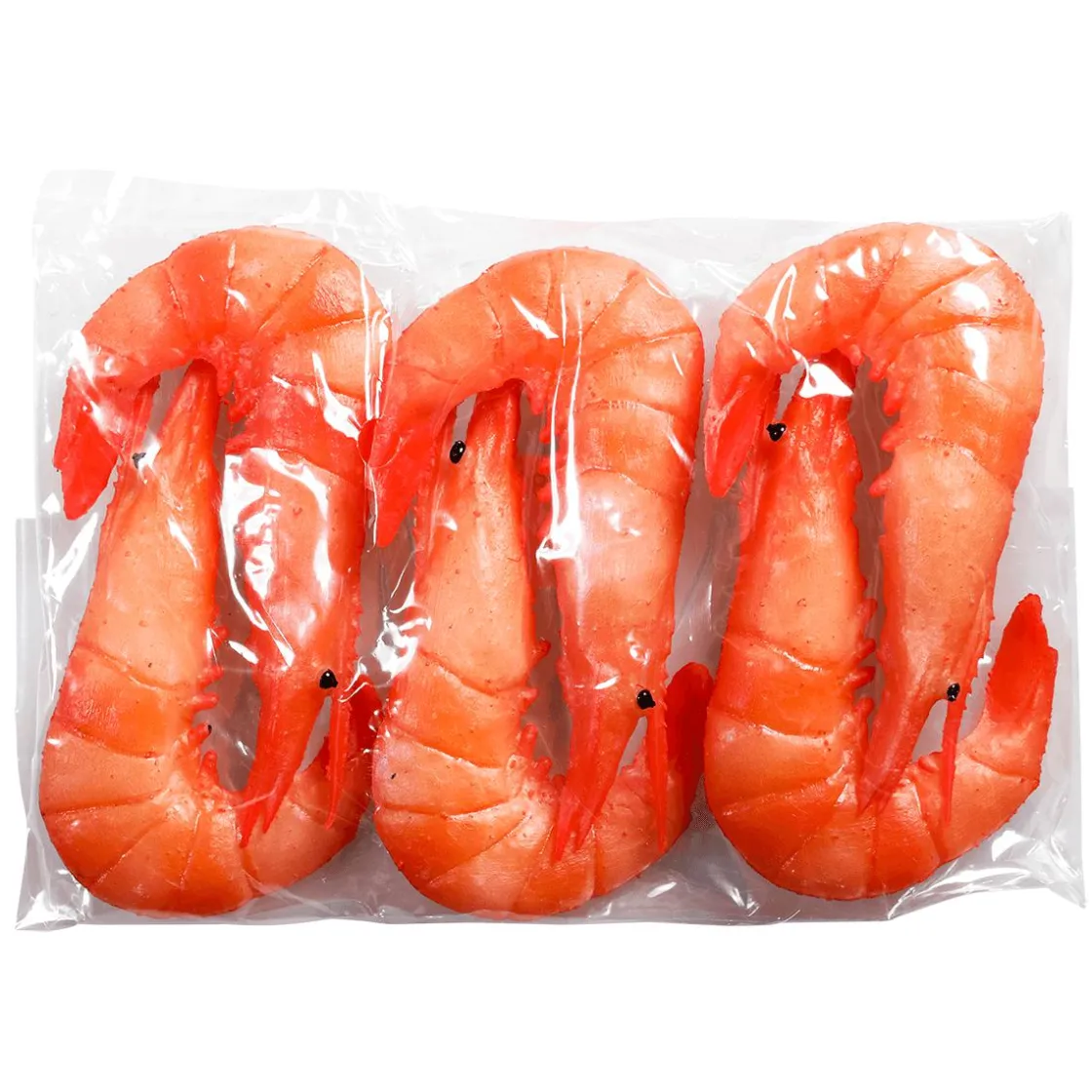 DecoWoerner Pescados Y Mariscos>Maniquíes De Gambas, Pack De 6 Piezas