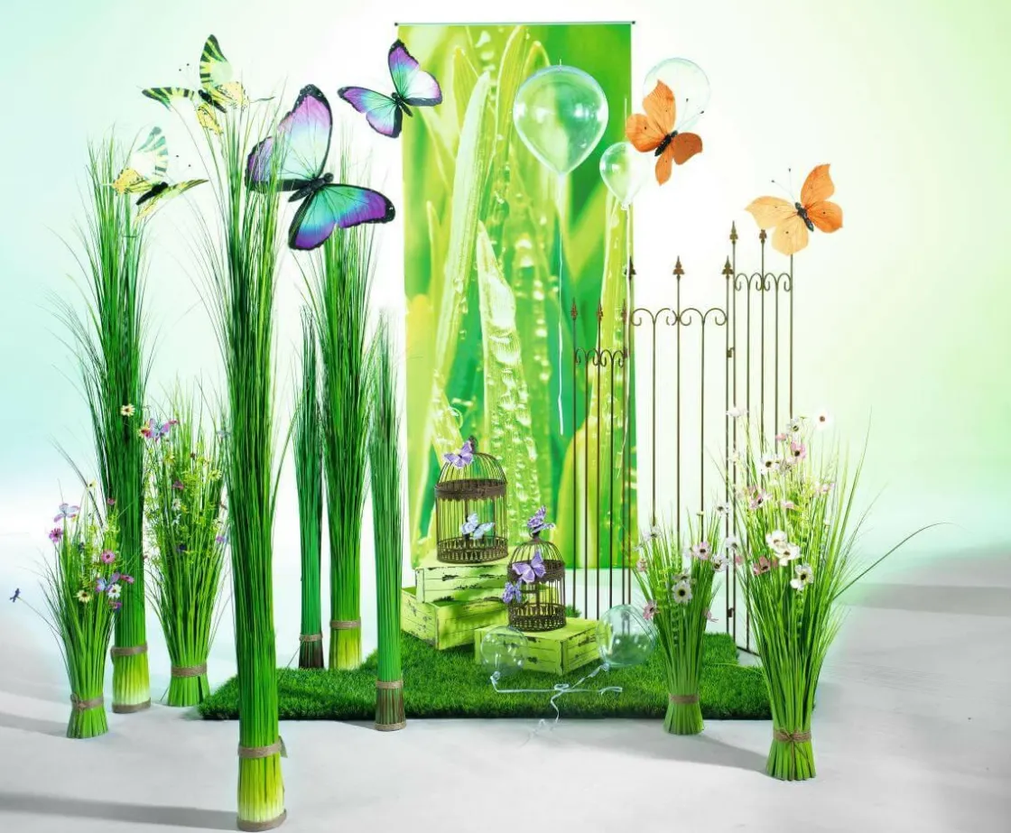DecoWoerner Decoración De Primavera|Hierba Decorativa>Manojo De Hierba Decorativa Extra Largo, Longitud 90 Cm