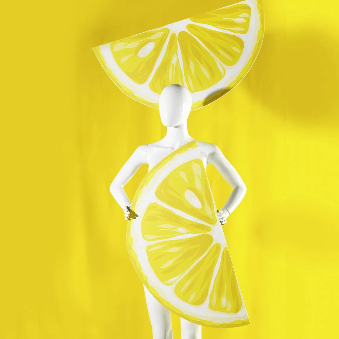 DecoWoerner Decoración De Verano>Mostrar Rodaja De Limón De 88 Cm