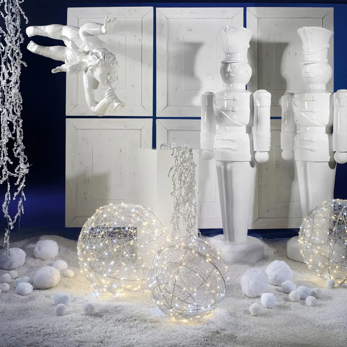 DecoWoerner Decoración Navideña Xxl>Ángel Barroco Volador Con Cuerno, 120 Cm,