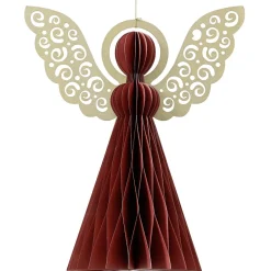 DecoWoerner Decoración Temática|Figuras De Navidad>Ángel Deluxe De Papel De Nido De Abeja 20 Cm