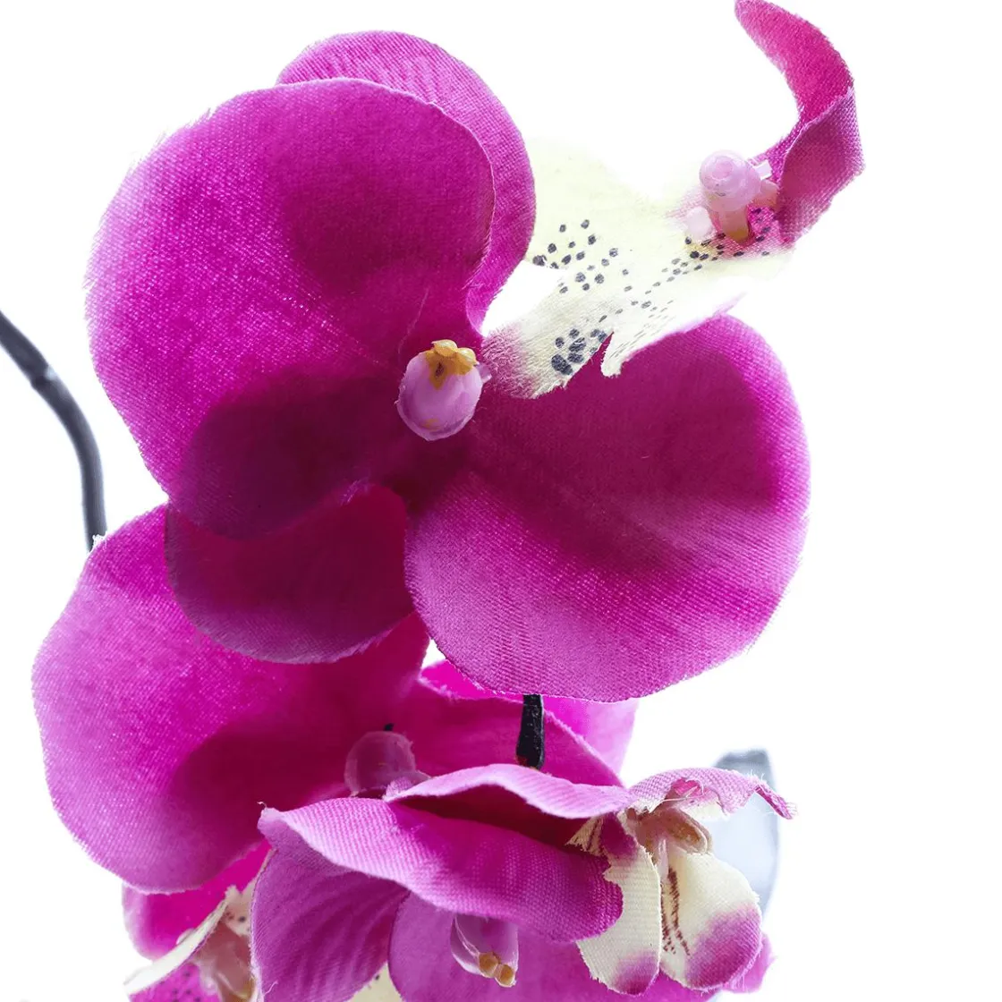 DecoWoerner Plantas De Interior|Flores Artificiales>Orquídea Artificial En Maceta, 28 Cm
