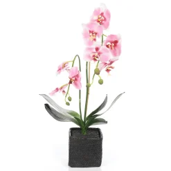 DecoWoerner Plantas De Interior|Flores Artificiales>Orquídea Decorativa En Maceta 80 Cm