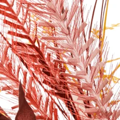 DecoWoerner Decoración De Otoño|Ramos Y Coronas De Flores>Otoño XXL Corona Decorativa De Hierba De Los Arbustos Con Eucaliptos s Ø 70 Cm