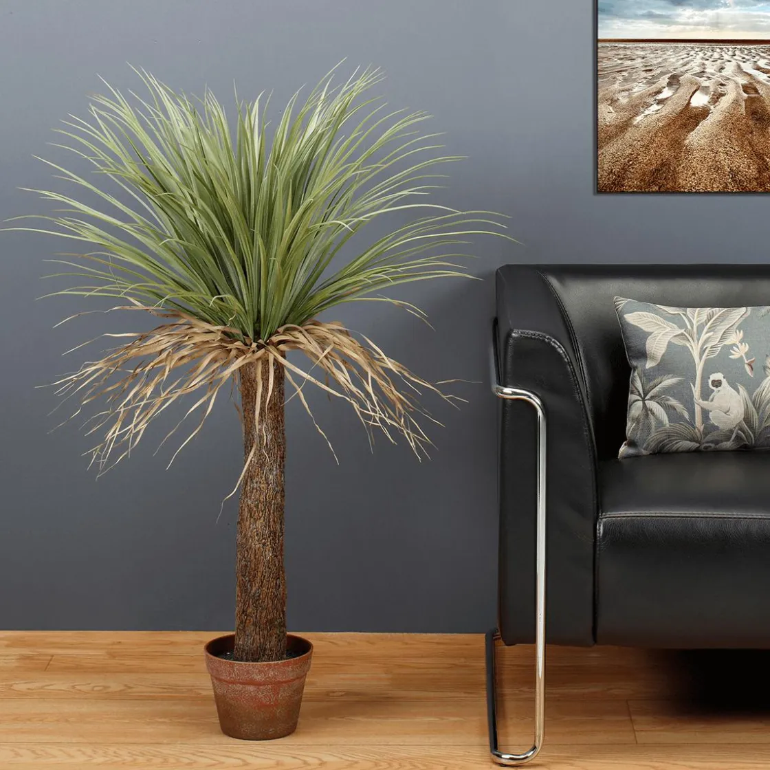 DecoWoerner Plantas De Interior>Palmera Yuca Artificial "salvaje" En Maceta 110 Cm