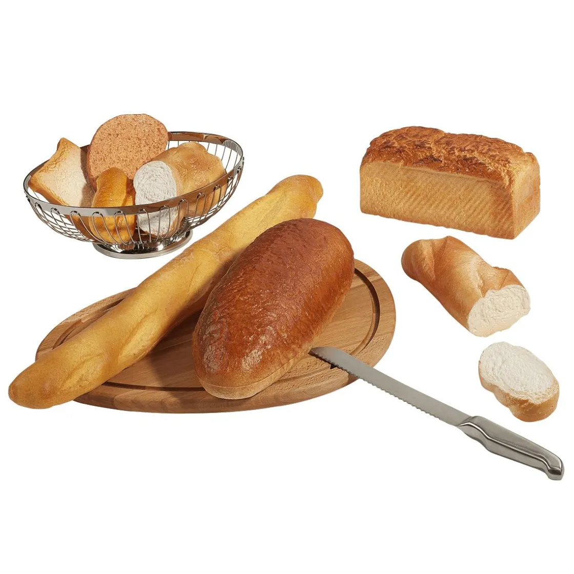 DecoWoerner Pan Y Pastel>Pan De Molde Alimento De Imitación 21 Cm