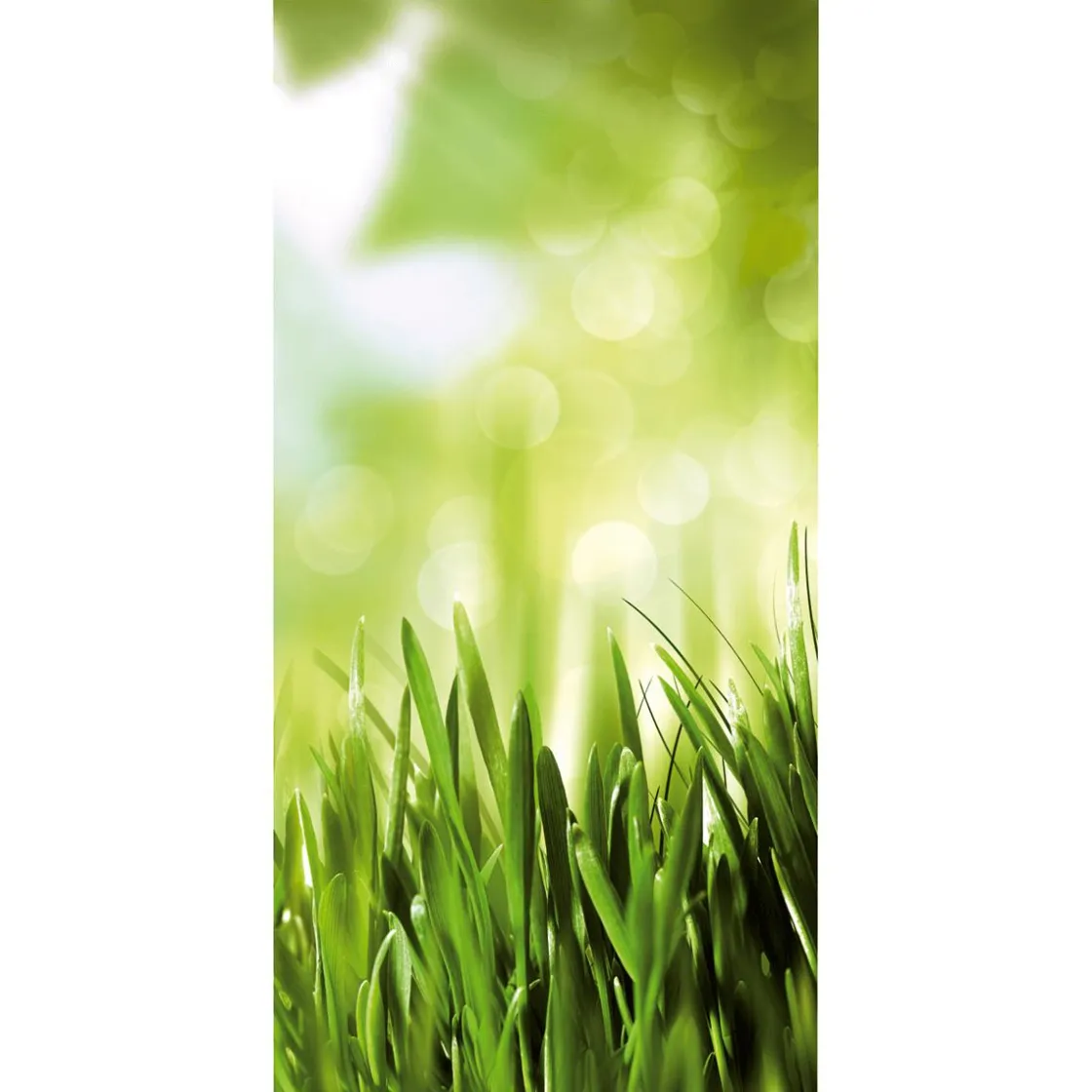 DecoWoerner Decoración Natural|Decoración De Verano>Pancarta De Tela Ignífuga "Hierba De Primavera" De Tela De Bandera 100 X 200 Cm