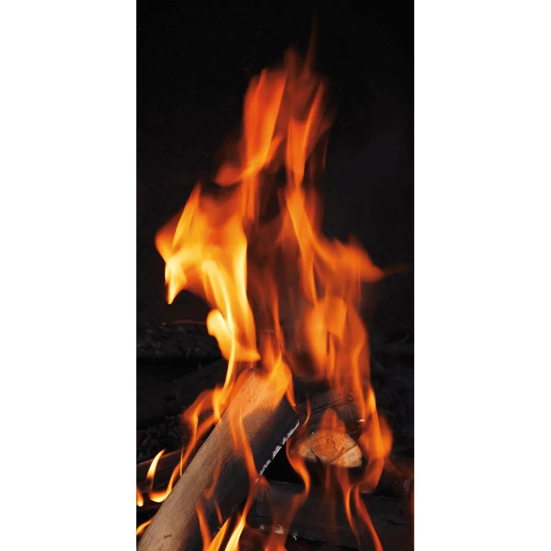 DecoWoerner Pancartas Temáticas|Pancartas De Navidad E Invierno>Pancarta De Tela Ignífuga "Fuego" De Tela De Bandera 100 X 200 Cm