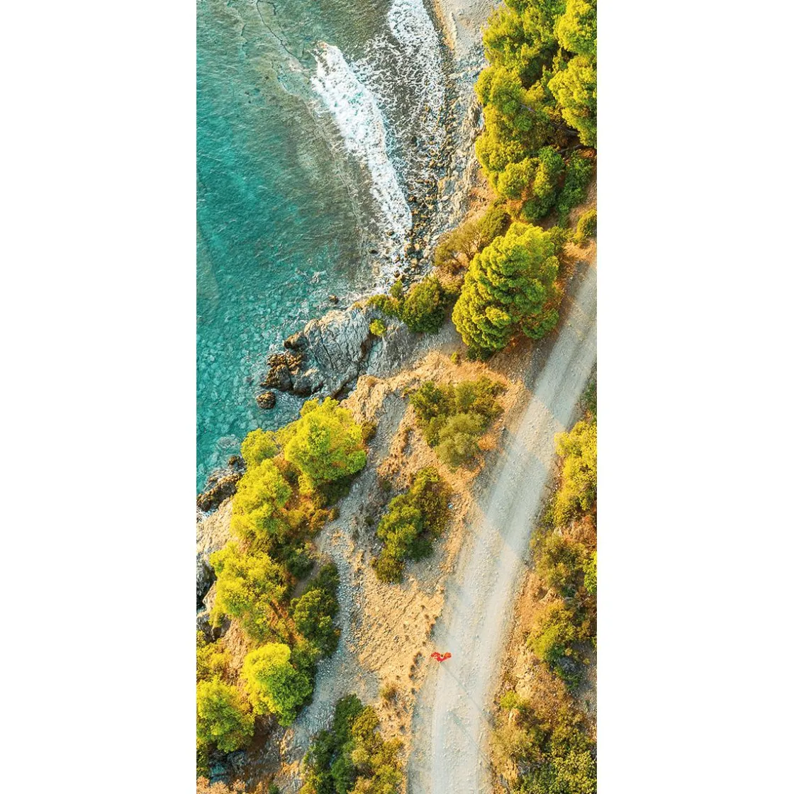 DecoWoerner Decoración Temática|Decoración De Verano>Pancarta De Tela Ignífuga "Coastal Road" De Tela De Bandera 100 X 200 Cm