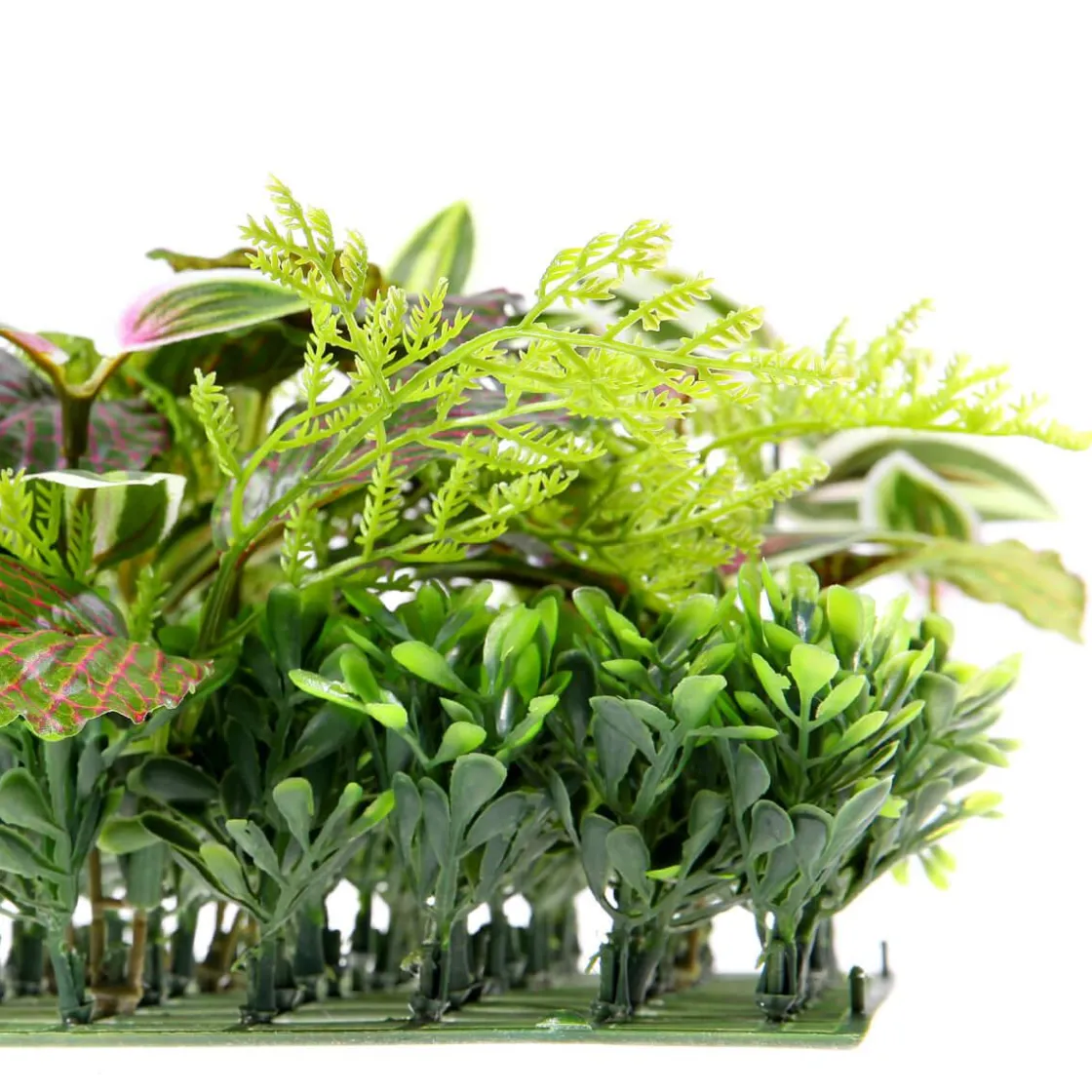 DecoWoerner Decoración De Verano|Paredes De Plantas>Panel Artificial De Arbusto De Fitonia 25 X 25 Cm