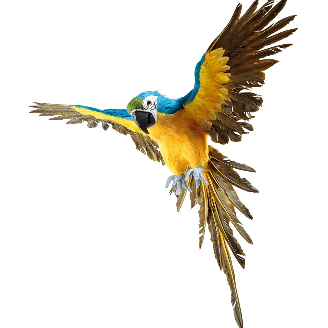 DecoWoerner Decoración De Animales|Decoración De Verano>Papagayo Decorativo -amarillo Longitud 77 Cm