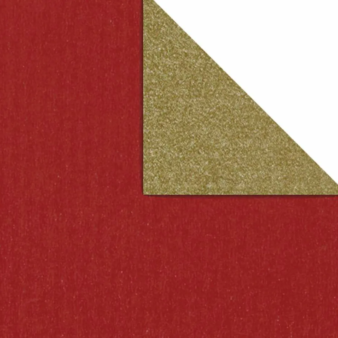 DecoWoerner Papel De Regalo>Papel De Regalo Bicolor 50 Cm, 100 M, Oro