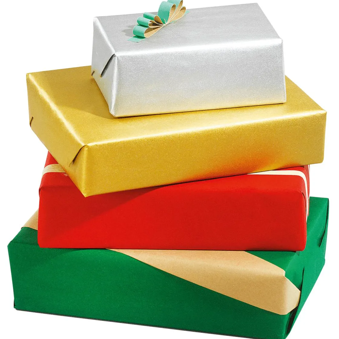 DecoWoerner Papel De Regalo|Go Green - Envoltorio Para Regalo Ecológico>Papel Kraft Liso Reciclado - Bobina De Papel De Regalo De 50 M