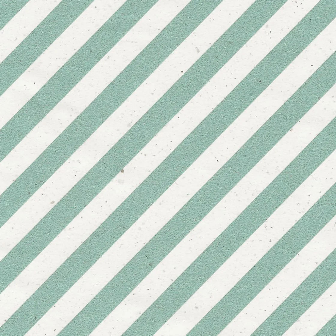 DecoWoerner Papel De Regalo|Go Green - Envoltorio Para Regalo Ecológico>Papel Kraft Sostenible De Remolacha Azucarera Con Rayas s Y Blancas - Rollo De Papel De Envolver De 50 M.