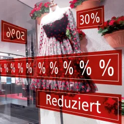 DecoWoerner Material De Rebajas>Pegatina Para Ventanas "Signo De Porcentaje"