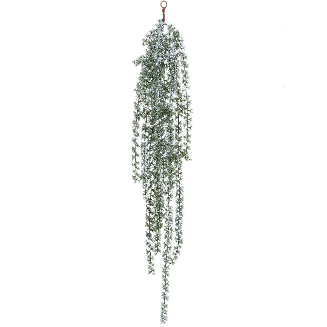 DecoWoerner Decoración De Invierno|Plantas Colgantes>Percha De Alerce Con Escarcha 122 Cm