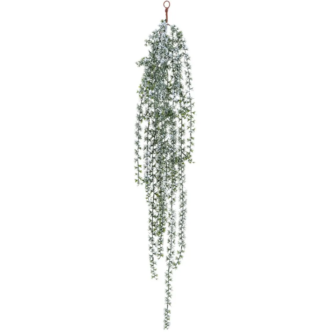 DecoWoerner Decoración De Invierno|Plantas Colgantes>Percha De Alerce Con Escarcha 122 Cm