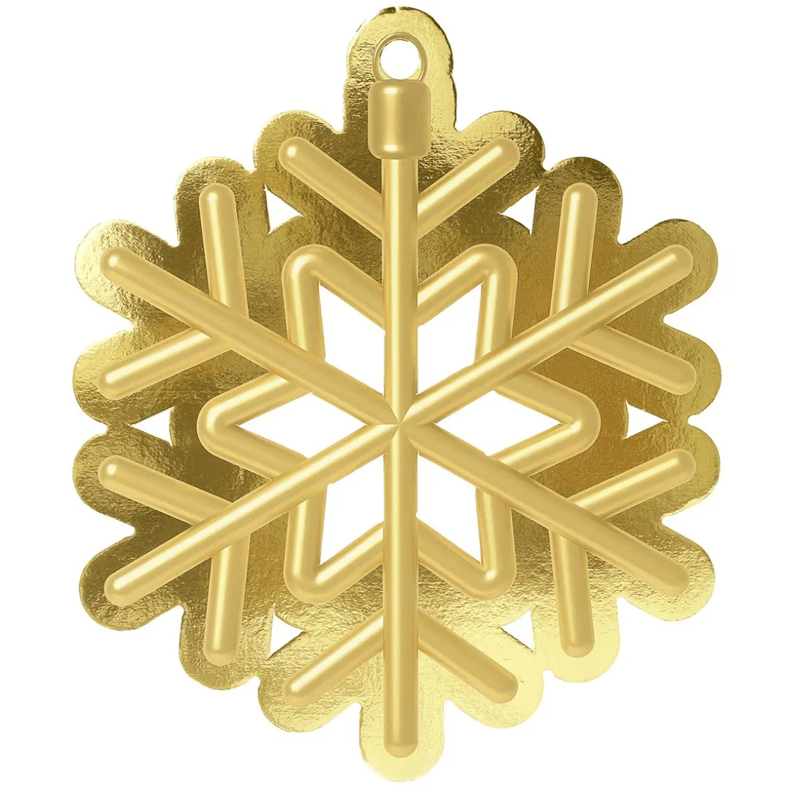 DecoWoerner Decoración De Invierno>Percha De Exposición Copo De Nieve Dorado
