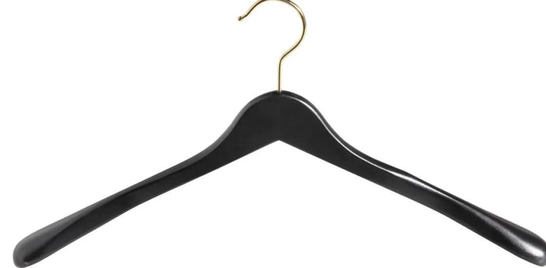 DecoWoerner Perchas>Percha De Madera /latón, 44 Cm