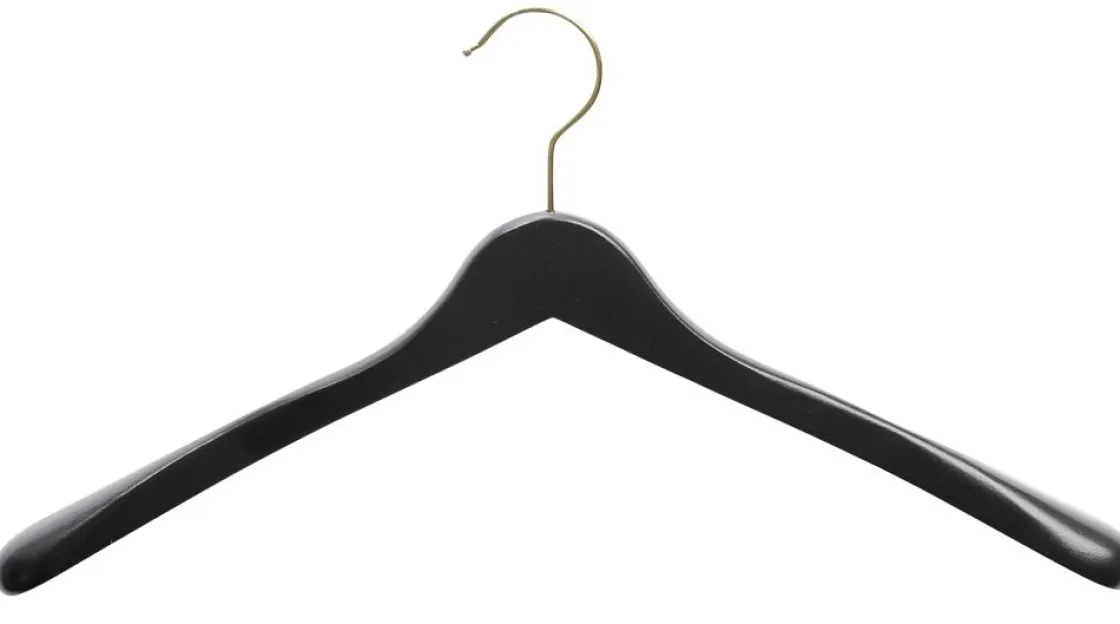 DecoWoerner Perchas>Percha De Madera /latón, 44 Cm