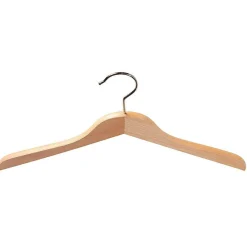 DecoWoerner Perchas>Percha De Madera, Recta 45 Cm, 1 Caja A´50 Piezas