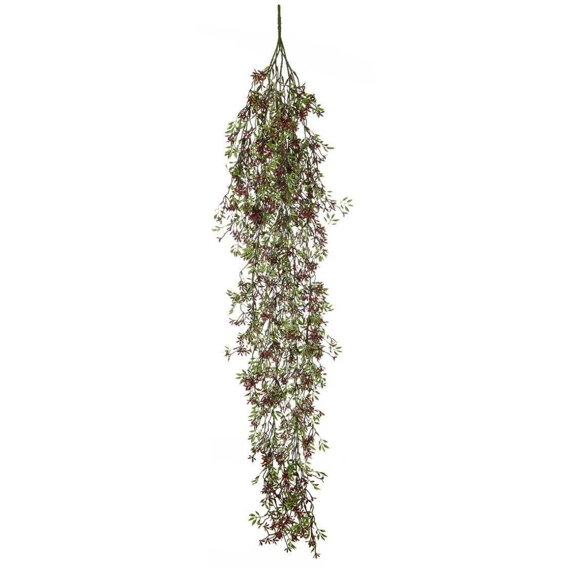 DecoWoerner Plantas Colgantes|Plantas Artificiales Ignífugas>Percha Flor Artificial Roja Ignífuga 100 Cm