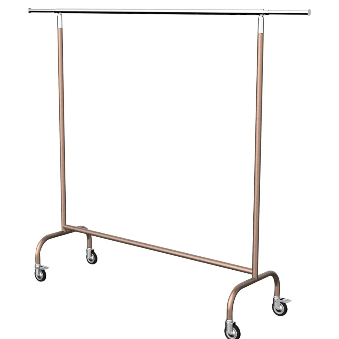 DecoWoerner Percheros>Perchero Con Ruedas Cobre 165 Cm