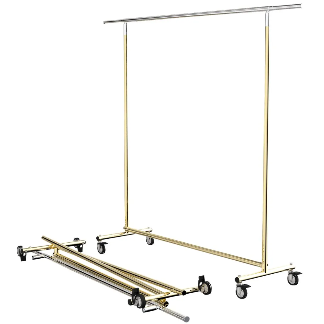 DecoWoerner Percheros>Perchero Con Ruedas Plegable 177 Cm