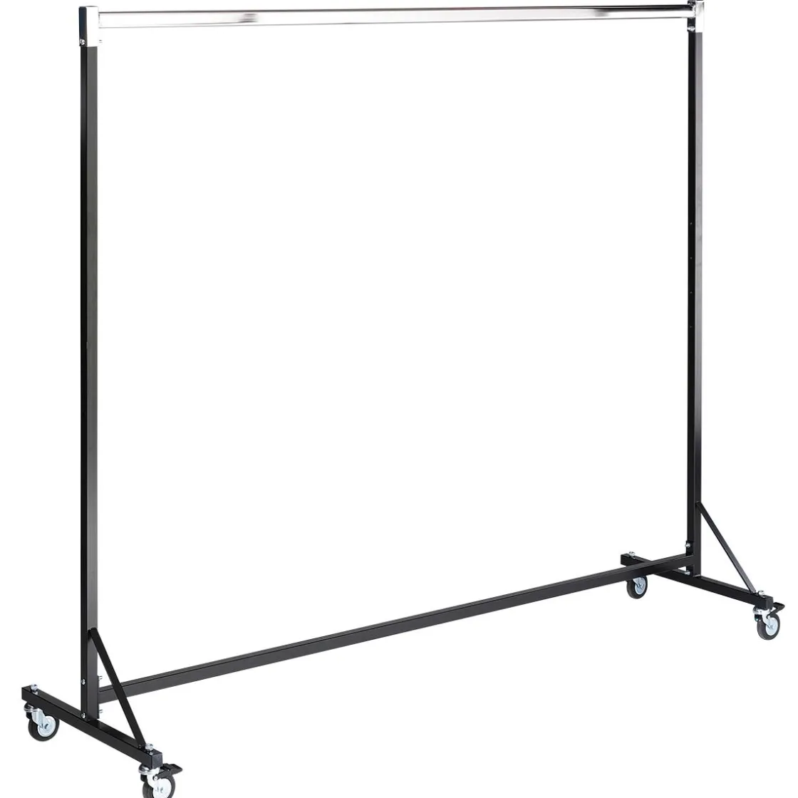 DecoWoerner Percheros>Perchero De Ruedas Industrial, Altura Fija 161 Cm