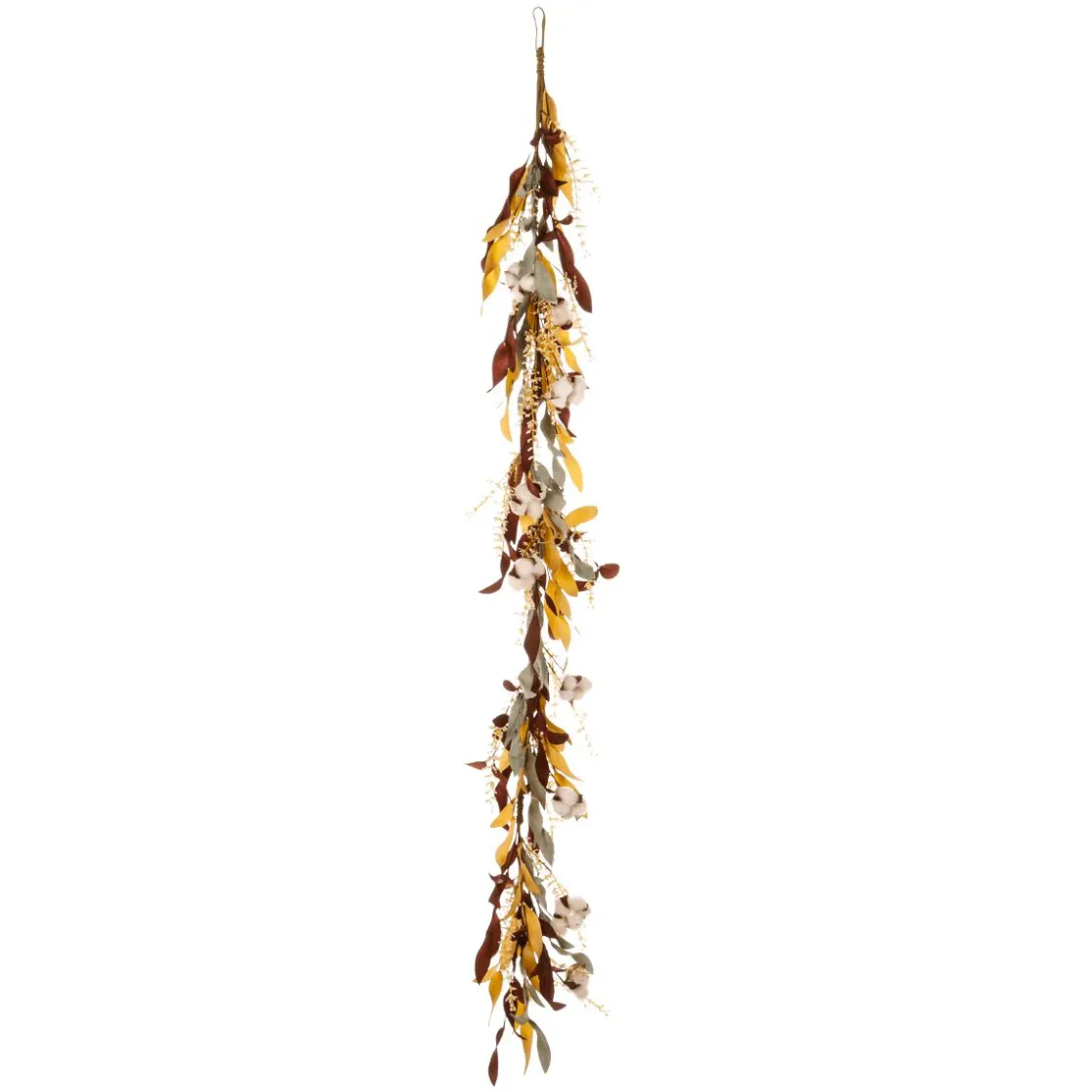 DecoWoerner Decoración De Otoño|Guirnaldas Y Vides>Planta Artificial De Algodón Otoñal Vid 152 Cm