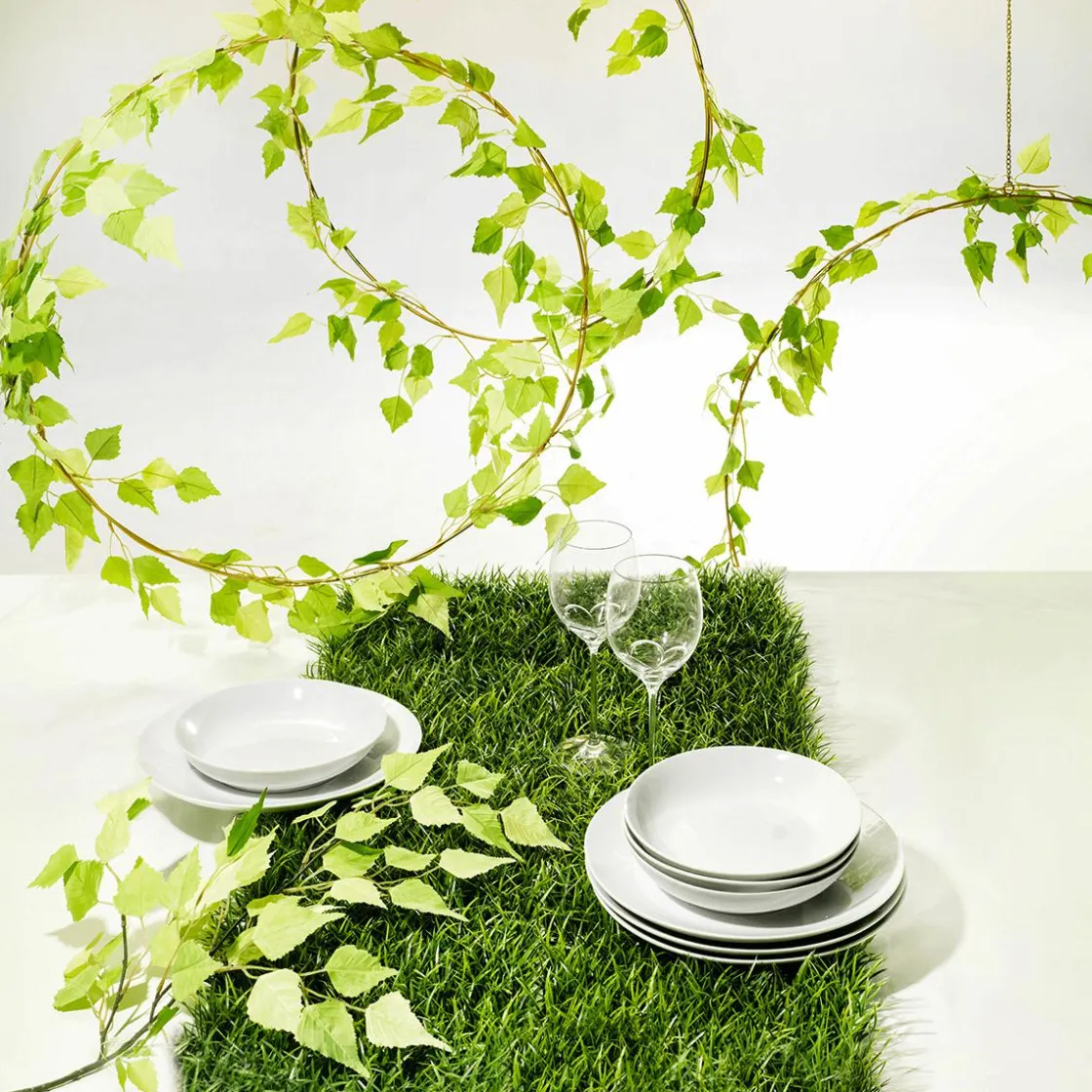 DecoWoerner Decoración Temática|Decoración De Primavera>Rama De Abedul Artificial, 60 Cm