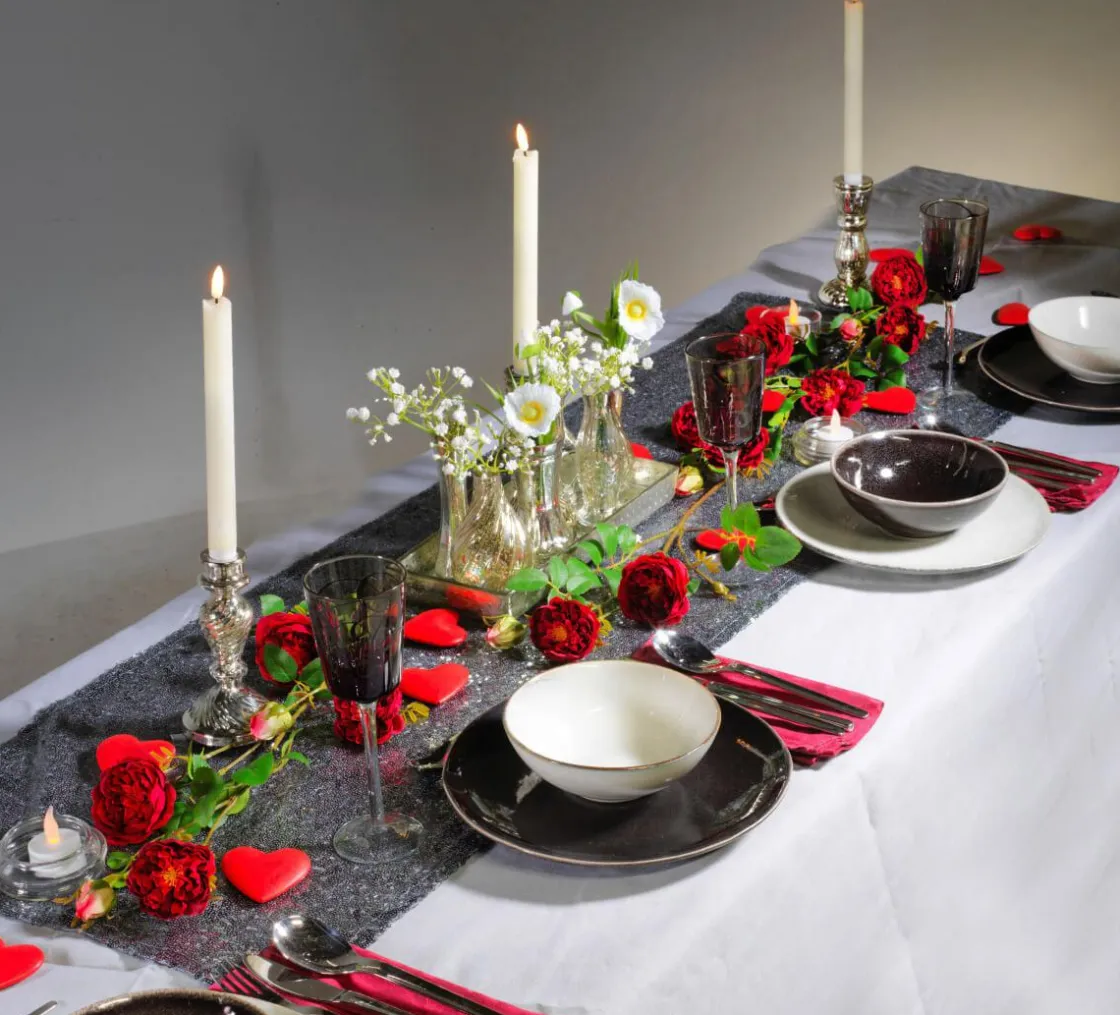DecoWoerner Decoración Temática|Flores Artificiales>Rama De Rosa Inglesa Artificial,