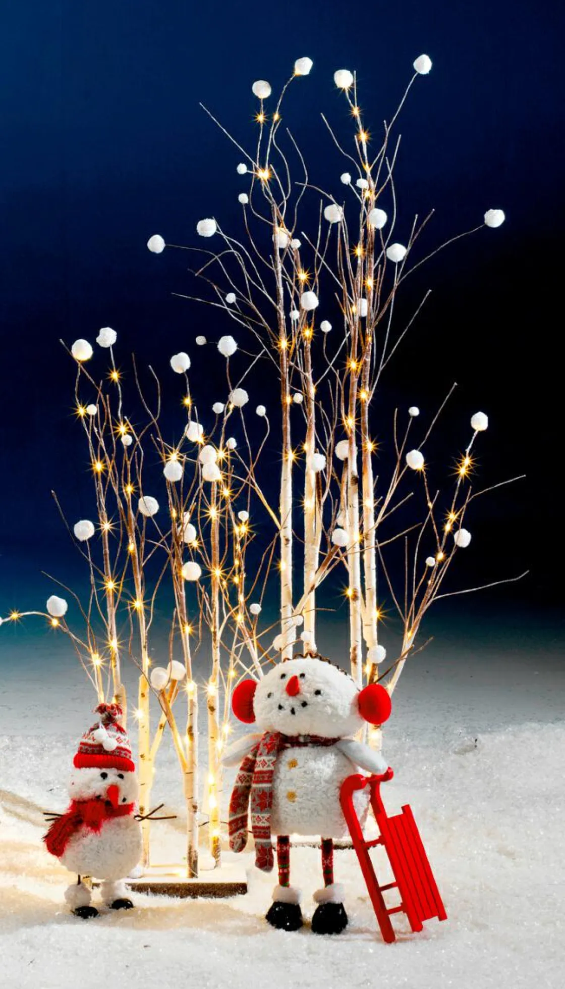 DecoWoerner Decoración De Invierno|Árboles Artificiales>Ramas De Luz LED, LED Cálido, 90 Cm