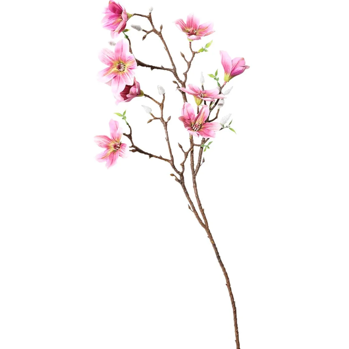 DecoWoerner Decoración De Primavera|Ramas Y Ramitas>Ramo De Magnolias Artificial, do, 87 Cm