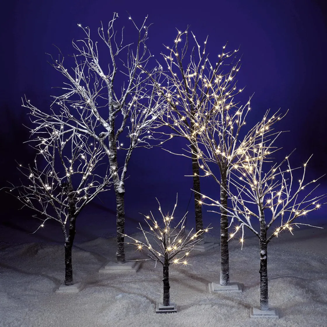 DecoWoerner Decoración De Invierno|Árboles Artificiales>Árbol Con LED Operado Por Batería 70 Cm