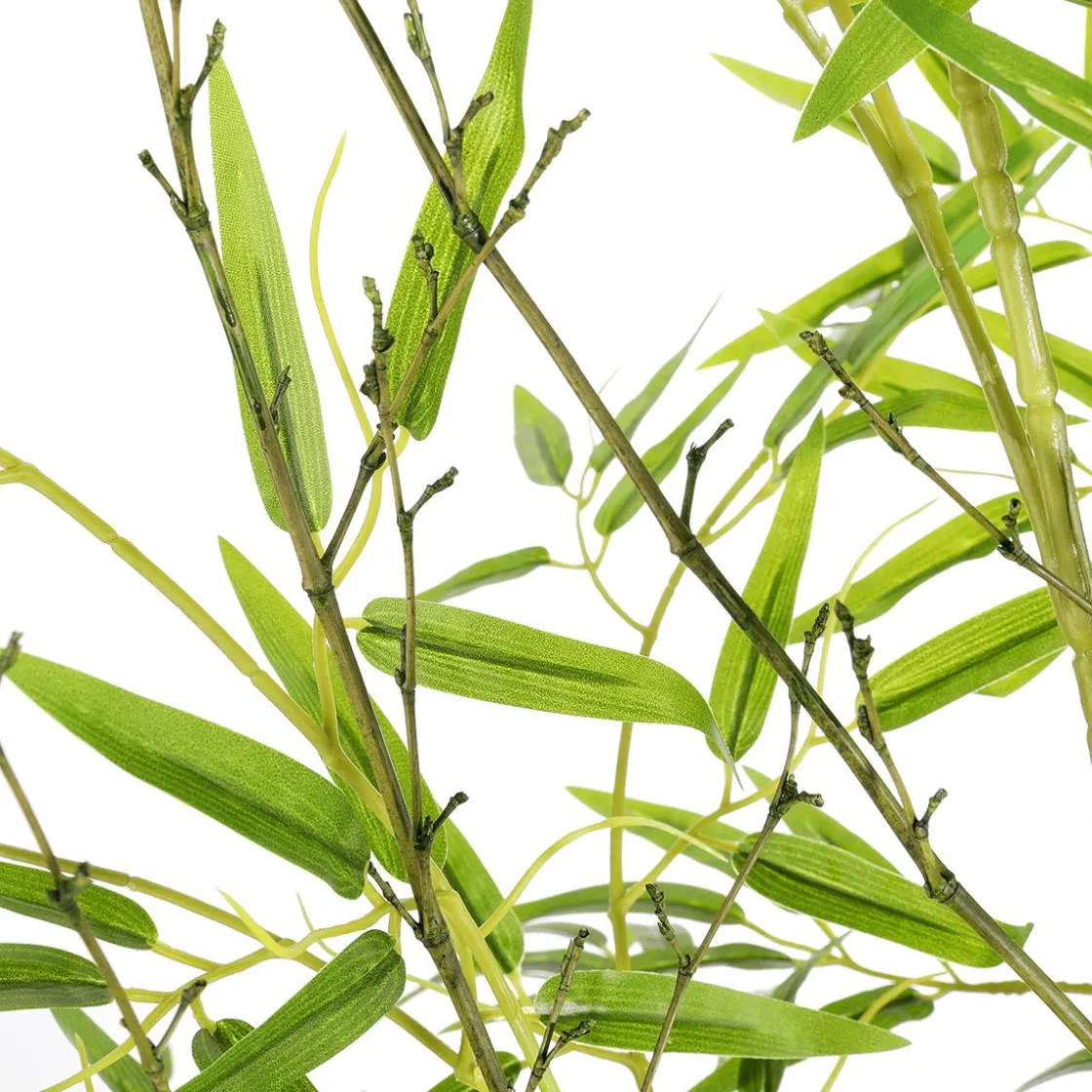 DecoWoerner Plantas Verdes|Plantas De Interior>Árbol De Bambú Artificial En Maceta