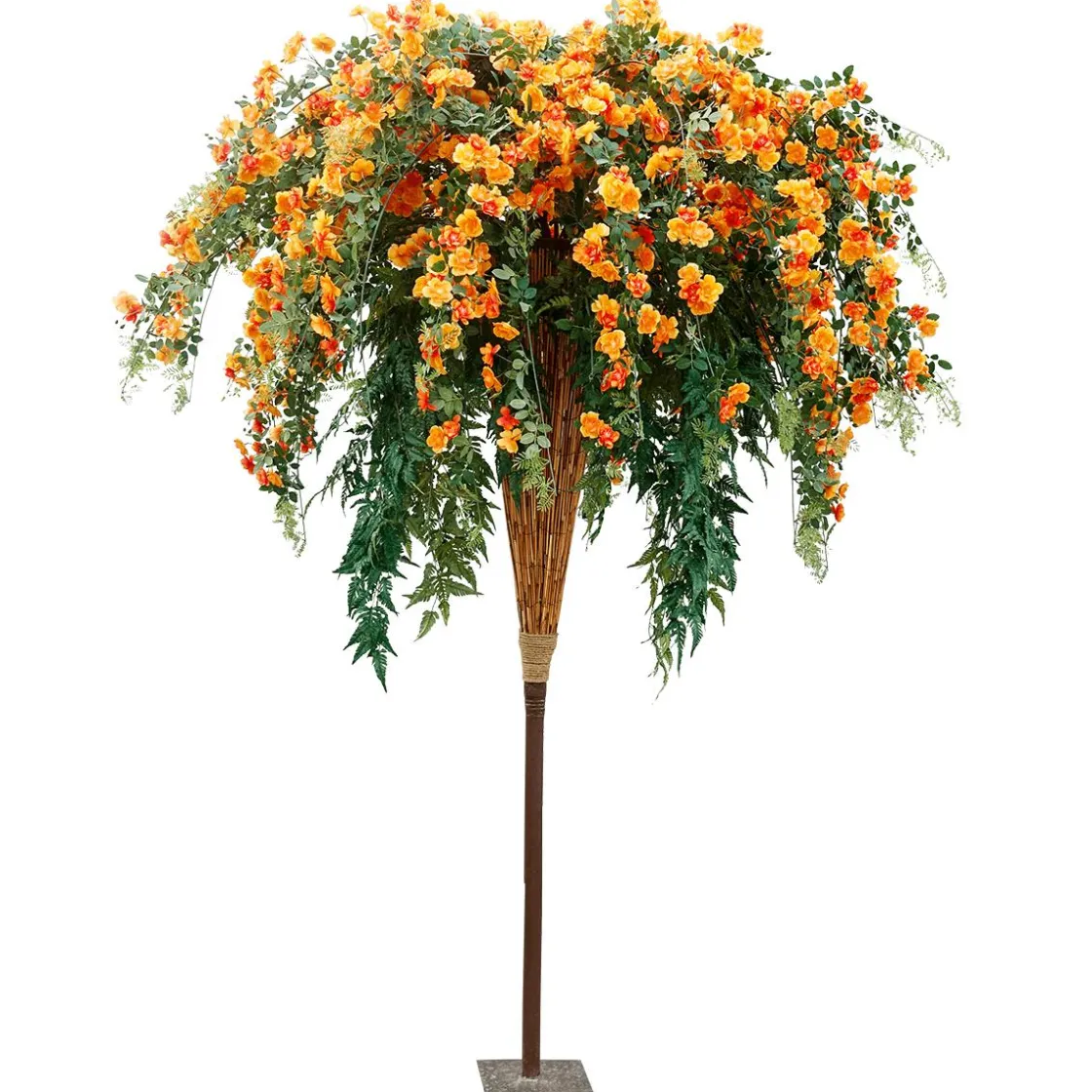 DecoWoerner Decoración De Otoño|Decoración De Verano>Árbol De Helechos De Flor 190cm